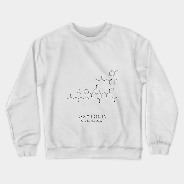Oxytocin Molecular Structure Crewneck Sweatshirt by typelab